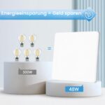 OTREN LED Deckenleuchte 30 cm 48W 4800lm – Wasserdichte Badlampe mit CRI85+ – Bild 5