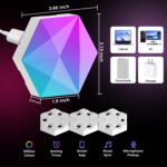 10er Set Hexagon LED Wandleuchte 9.2cm – RGB Gaming Panel mit Musiksync für Gamer – Bild 2