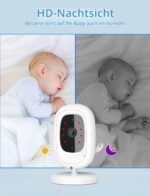 TakTark Babyphone mit Kamera 2,8 Zoll – 720p HD Überwachung ohne WLAN für Eltern – Bild 4