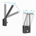 Miratic LED-Aussenlampe mit Bewegungsmelder IP65 – Warmweiss 3000K für Garten & Terrasse – Bild 3