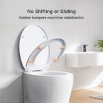 Pipishell WC-Sitz mit Absenkautomatik & Quick-Release – O-Form Toilettensitz Weiss – Bild 4