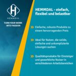 HEMMDAL Kehrmaschine manuell 65 cm – Handkehrgerät für Terrasse & Hof – Bild 7