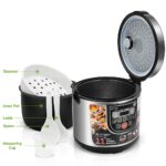 FOR ME Multikocher 5L mit 11 Programmen – Elektrischer Reiskocher mit Zeitsteuerung & LED-Display – Bild 4