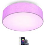 AMZSTORY 36W LED Deckenlampe Dimmbar mit RGB & Fernbedienung – Smart Home Deckenleuchte
