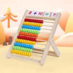 DYOUen Abakus 28 x 21 cm – Rechenschieber für Grundschüler mit Zählstäben & Zahlenkarten – Bild 2