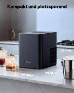 Silonn Eiswürfelmaschine – 12 kg/24H, 2 Eisgrößen, Selbstreinigung für Zuhause & Unterwegs – Bild 7