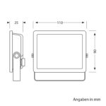 2x LED Gartenstrahler FLIN IP66 – 837 lm Warmweiss mit 180° Schwenkbar für Aussen – Bild 6