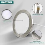 KYOTECH LED Einbaustrahler 6er Set 230V 4000K – Ultra flach für Küche & Bad – Bild 4