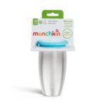 Munchkin Miracle 360 Edelstahl-Trinkbecher 296ml – Auslaufsicherer Lernbecher für Babys – Bild 6