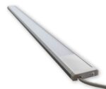 120 cm LED Lichtleiste 19W 230V Warmweiss – Aluminium Unterbauleuchte mit Schalter