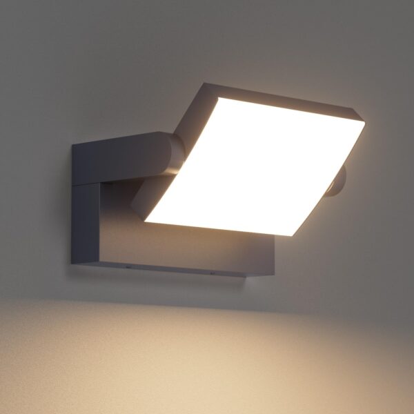 Klighten 24W LED-Aussenwandleuchte Anthrazit – Schwenkbar, IP65 Wasserdicht, 1500 Lumen