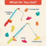 B. toys Little Fisher's Kit – Magnetisches Angelspiel mit 2 Ruten & 8 Meerestieren für Kinder ab 3 Jahren – Bild 6