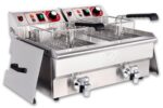 Beeketal BWF-102P Doppel Kaltzonenfritteuse – 2 x 10 Liter Profi Gastro Friteuse