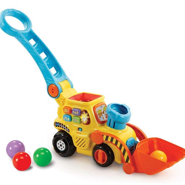 VTech Baby Ballspaß Bagger – Interaktives Lernspielzeug mit 4 Bällen für Kleinkinder