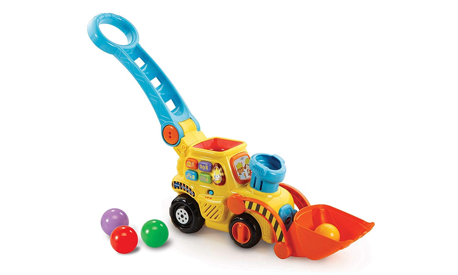 VTech Baby Ballspaß Bagger – Interaktives Lernspielzeug mit 4 Bällen für Kleinkinder