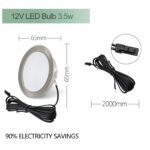 URing 3er Set LED Einbaustrahler 12V 3,5W Warmweiss – Flache Möbelleuchten für Küche & Möbel – Bild 5