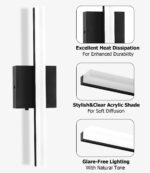 Zaxiva LED-Spiegelleuchte 40 cm – 3000-6000K Farbtemperaturregelung für Badezimmer – Bild 2