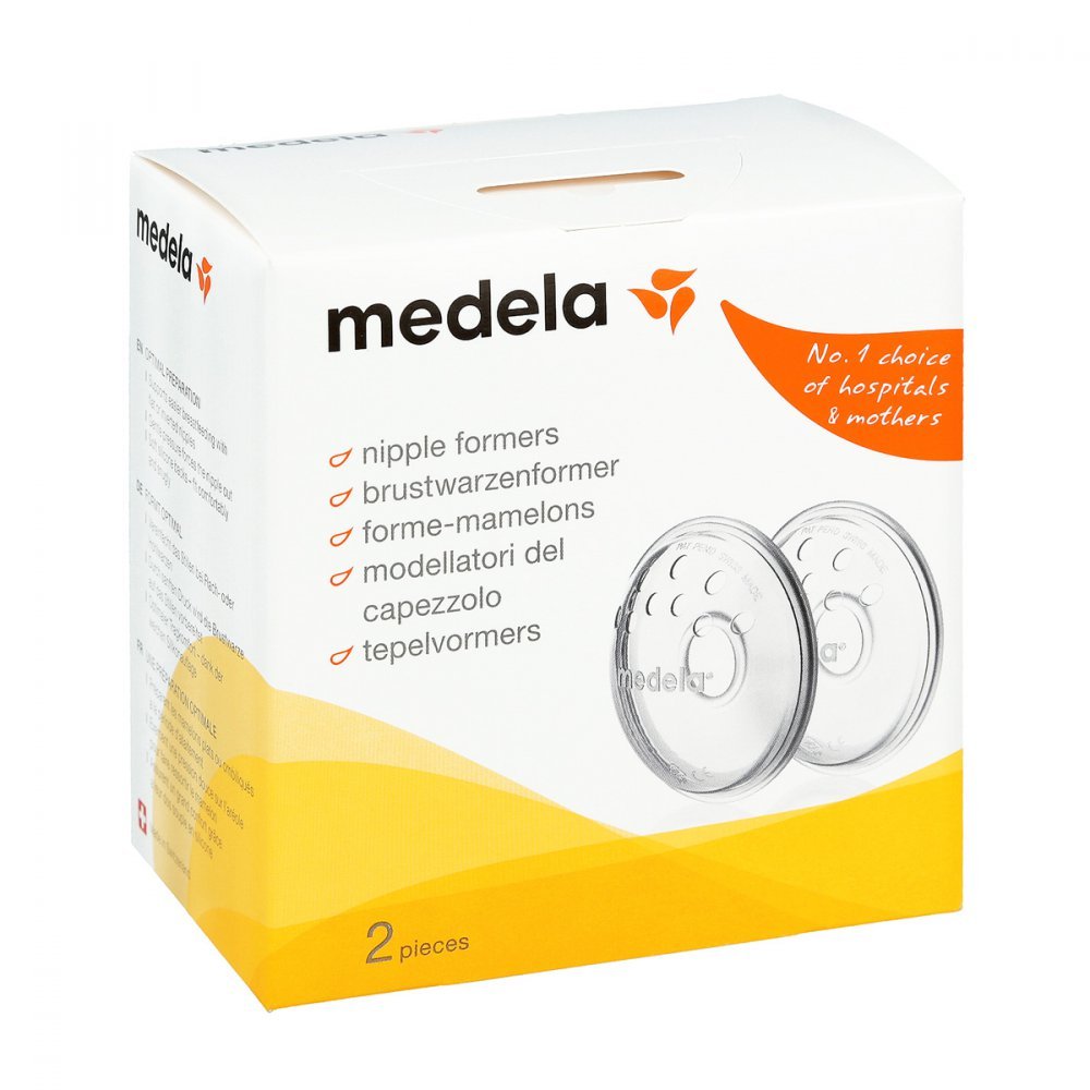 Medela Brustwarzenformer 2er-Pack – Sanfte Vorbereitung auf das Stillen, BPA-frei
