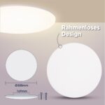 L5L3D LED Deckenleuchte Ø35cm – 4450lm, IP54 wasserfest, Energieklasse B für Küche & Bad – Bild 5