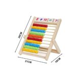 DYOUen Abakus 28 x 21 cm – Rechenschieber für Grundschüler mit Zählstäben & Zahlenkarten – Bild 3