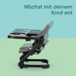 Bebeconfort Moly Sitzerhöhung – Tragbarer Kindersitz 6 Mon.–3 Jahre, 3 Höhen & Tablett – Bild 7