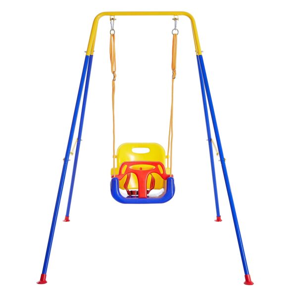 FUNLIO 3-in-1 Babyschaukel mit Metallständer – Sichere Schaukel für Innen & Aussen