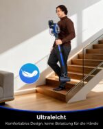 Ivormentico Akku Staubsauger 550W mit 50 Min Laufzeit – Kabelloses Reinigungssystem mit 8-Schicht-Filter – Bild 7
