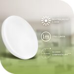BRILONER LED Deckenlampe 29x6cm – 8W Neutralweiss 1700lm für Küche, Flur & Wohnzimmer – Bild 2