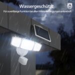 Philips 3600LM Solar-Flutlicht mit Bewegungsmelder & 5m Kabel – Intelligente Aussenbeleuchtung für Garten & Hof – Bild 6