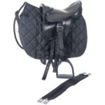 Marengos Holzpferd Sattel Set 12" Beginner – Komplettes Reitzubehör aus Kunstleder – Bild 2