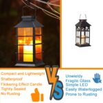 Joysing Solar Hängeleuchten 2er Set – Flackernde LED Laternen für Garten & Terrasse – Bild 4