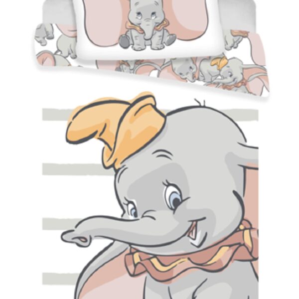 Dumbo Disney Baby-Bettwäsche 100x135 cm – Baumwoll-Bettbezug für Kinderbetten
