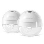 KISSBOBO K6 Elektrische Doppel-Milchpumpe – Freihändig, 280mmHg, 4 Modi – 2er Set