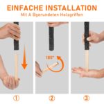 Ansobea 10er Set Wachsfackeln 100 min Brenndauer – Gartenfackeln mit Tropfschutz & langem Griff – Bild 6
