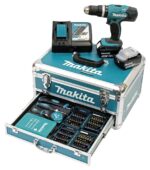 Makita DHP453RFX2 Akku-Schlagbohrschrauber 18 V – Profi-Set mit Koffer & 96-tlg. Zubehör