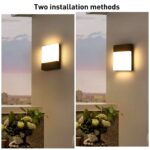 Lightsjoy LED-Aussenleuchte 18W IP65 – Warmweiss 3000K Wandlampe mit Aluminium – Bild 2
