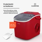 Klarstein Eiswürfelmaschine 12kg/24h – Vollautomatischer Ice Maker mit 2 Würfelgrößen – Bild 4