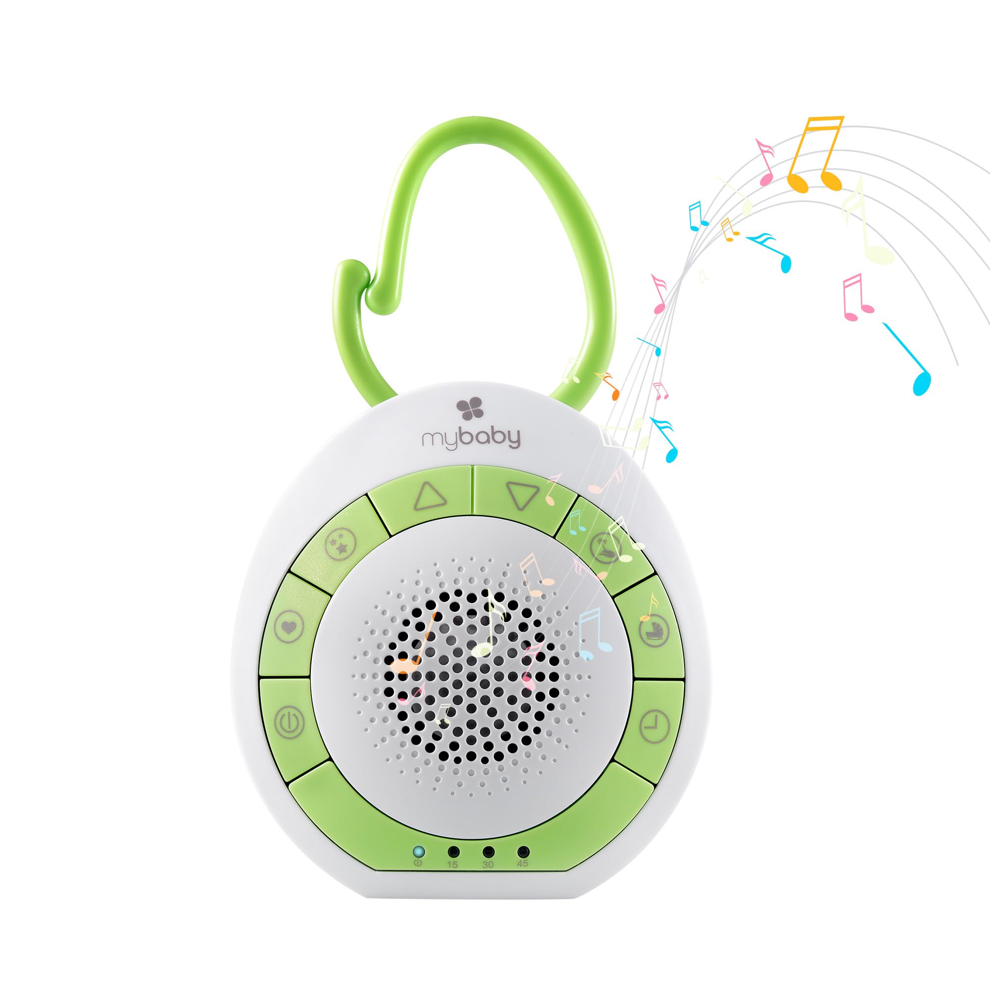 MyBaby SoundSpa Einschlafhilfe – 4 Beruhigende Klänge mit Timer für Baby & Unterwegs