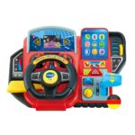 VTech Abenteuer Lernlenkrad – Interaktives LCD-Spielzeuglenkrad mit 3 Spielmodi für Kinder 3–7 Jahre