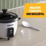 Tristar Reiskocher 0,6 L – Kompakte Reiszubereitung mit Warmhaltefunktion & Antihaft-Topf – Bild 4