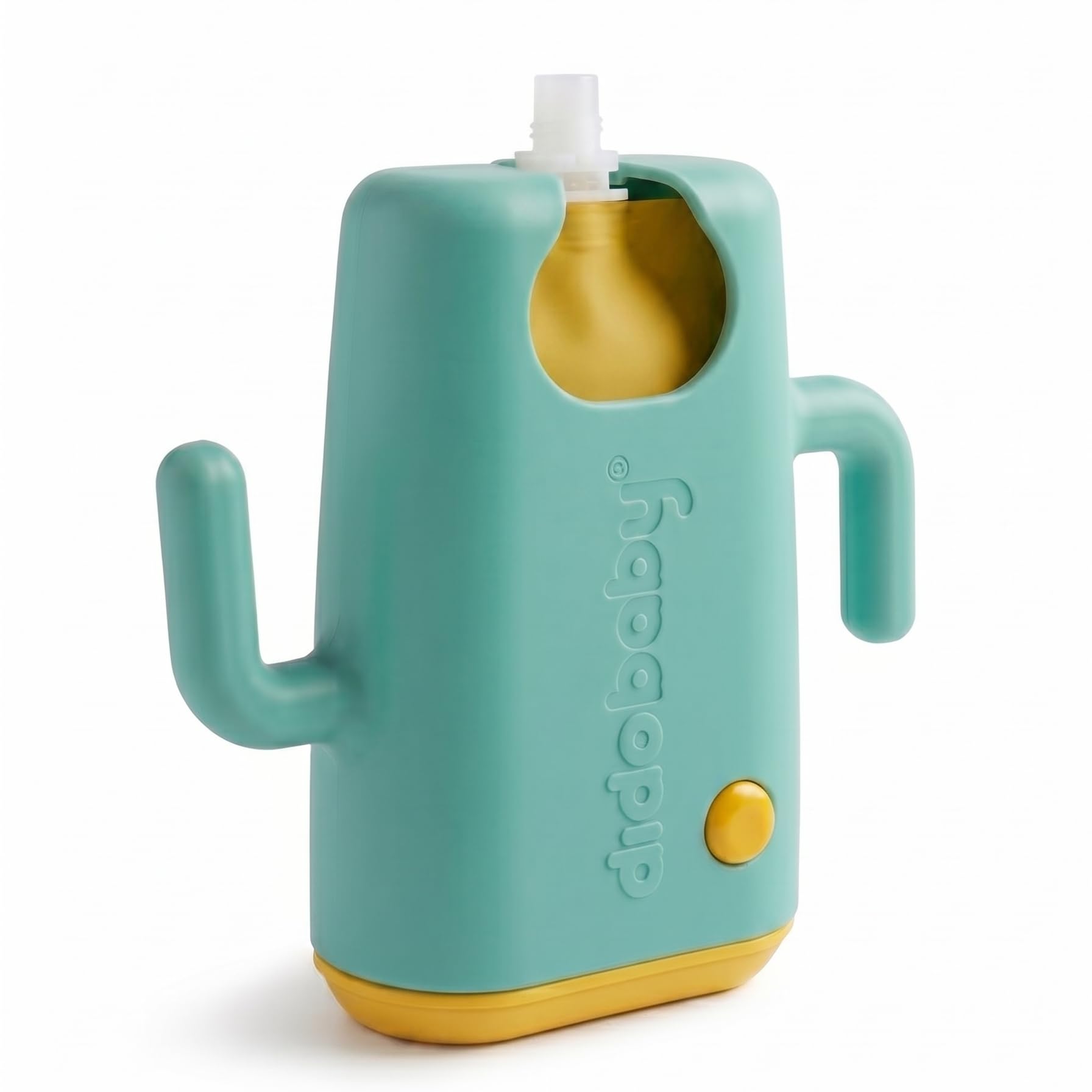 Baby Quetschbeutel Halter 2in1 – Auslaufsicher & ergonomisch für selbstständiges Essen