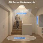 Yesenlight LED Deckenlampe mit PIR Bewegungsmelder 18W 1800lm – Ø22cm CCT 2700K–6500K – Bild 2