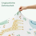Yukkidds Spannbettlaken 70x140 cm – 3er Pack Babybettlaken mit SnugFit-Technologie – Bild 4