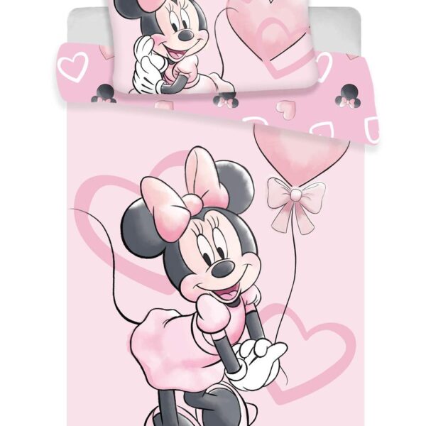 Minnie Mouse Babybettwäsche 100x135 cm – 100% Baumwolle Oeko-Tex für Mädchen