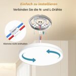 LED Deckenleuchte Ø28cm 2er Set 24W 3000K – Flach & Wasserfest für alle Räume – Bild 6