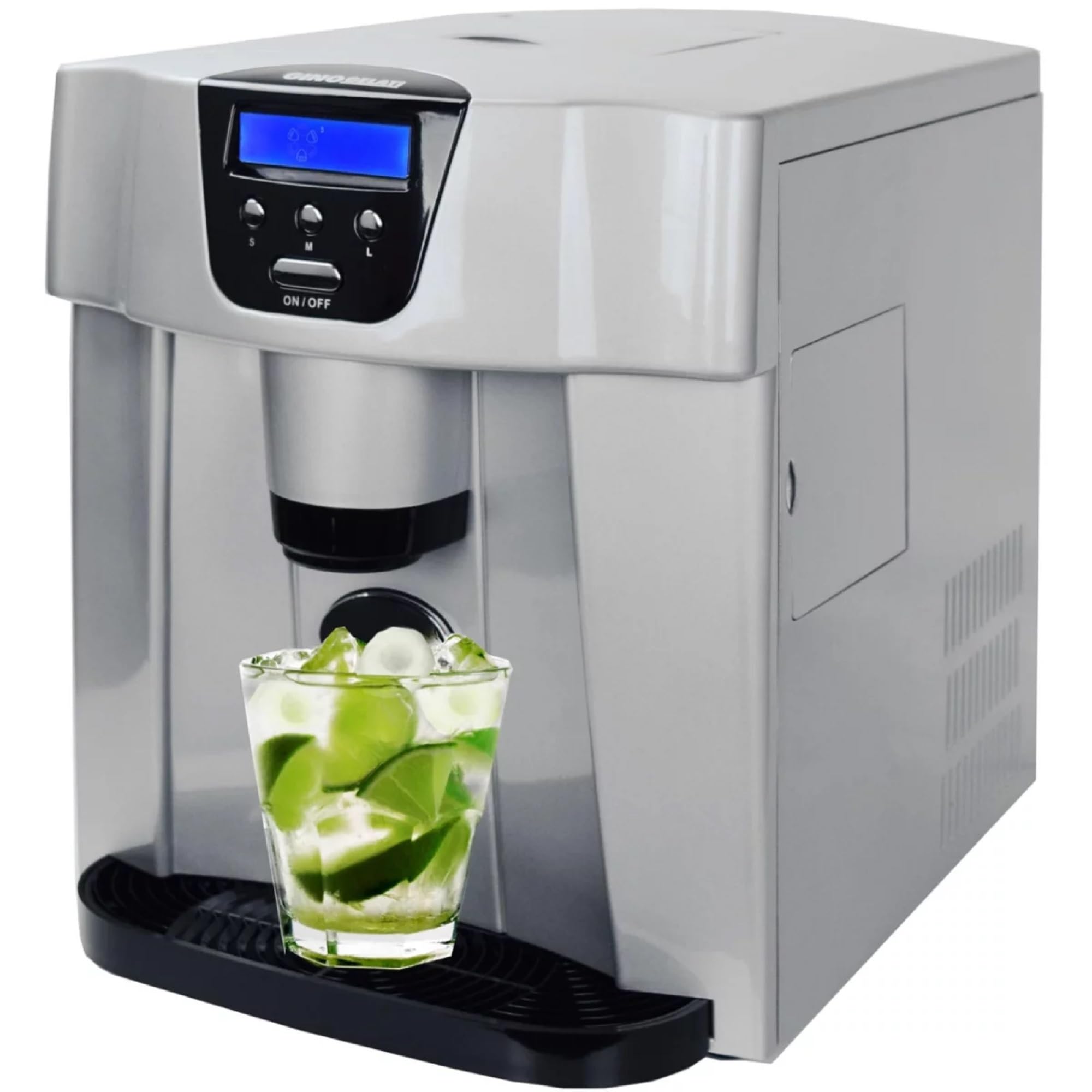 Syntrox Germany Flumbia Eiswürfelmaschine – 15 kg/Tag mit Glasdispenser & 3 Grössenoptionen