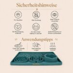 SuriPets Schleckmatte mit Napf – LFGB Silikon Lick Mat mit Saugnäpfen für Hunde & Katzen – Bild 11