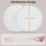 AprZLee Ø40cm LED-Deckenleuchte 38W – Dimmbar mit Fernbedienung für Wohnzimmer & Bad – Bild 4