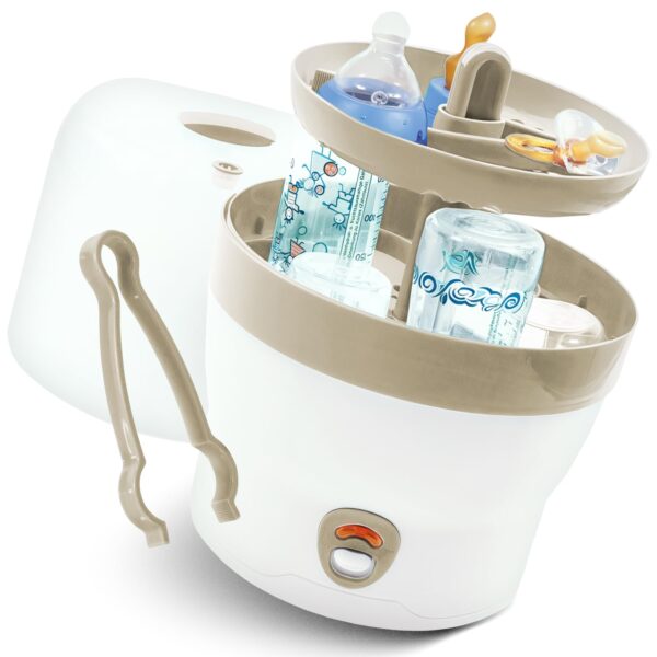Babyruf BS 29b Dampfsterilisator – Hygienische Flaschenreinigung für bis zu 6 Flaschen
