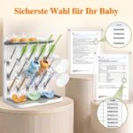 Lifewit Babyflaschen Trockenständer mit 15 Haken – Platzsparender Flaschentrockner für Arbeitsplatte – Bild 4